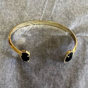 Kendra gold and black Elton cuff